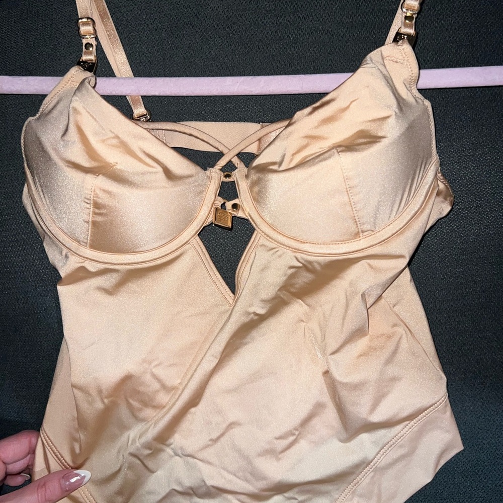 Honey Birdette Bodysuit with Underwire Support and Adjustable Straps